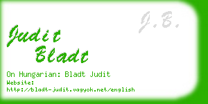 judit bladt business card